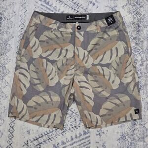 Rip Curl Boardwalks Monstera Leaf Hybrid Shorts Size 32